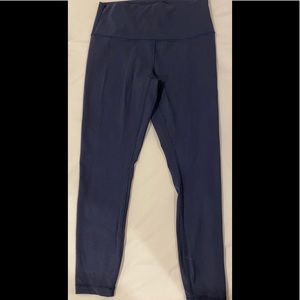 LULULEMON WUNDER UNDER HIGH RISE 25 in Navy